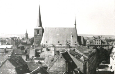 Stadtarchiv Weimar, 60 10-5/5, Blick auf die Herderkirche, ohne Datum