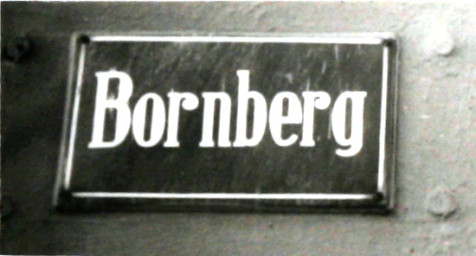 Stadtarchiv Weimar, 60 10-5/5, Straßenschild "Bornberg", ohne Datum