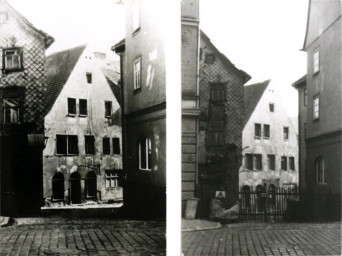 Stadtarchiv Weimar, 60 10-5/5, Blick von der Dimitroffstraße in den Bornberg 1 und 3, 1985