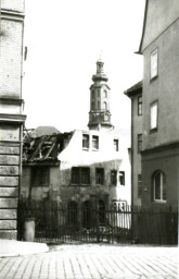 Stadtarchiv Weimar, 60 10-5/5, Blick von der Kaufstraße in den Bornberg, 1986