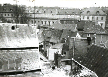 Stadtarchiv Weimar, 60 10-5/5, Blick zum Burgplatz und Stadtschloß, um 1975