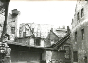 Stadtarchiv Weimar, 60 10-5/5, Blick auf "Hinter der Badestube", ohne Datum