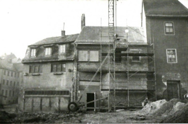 Stadtarchiv Weimar, 60 10-5/5, Blick auf "Hinter der Badestube", 1988