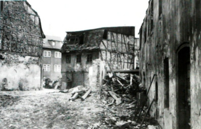 Stadtarchiv Weimar, 60 10-5/5, Blick in "Hinter der Badestube" , 1986