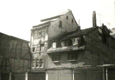 Stadtarchiv Weimar, 60 10-5/5, Blick auf "Hinter der Badestube", 1985