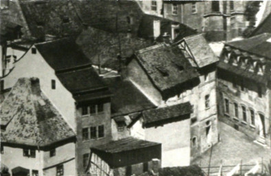 Stadtarchiv Weimar, 60 10-5/5, Blick vom Schlossturm auf die Mostgasse, um 1910