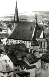 Stadtarchiv Weimar, 60 10-5/6, Blick vom Schlossturm auf die Stadtkirche, um 1910