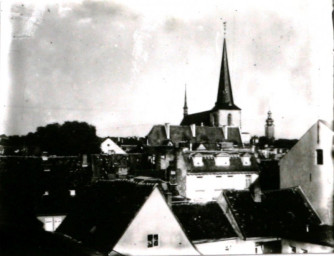 Stadtarchiv Weimar, 60 10-5/6, Blick zur Stadtkirche St. Peter und Paul, ohne Datum