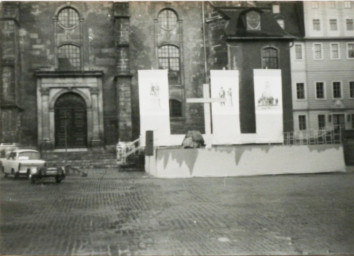 Stadtarchiv Weimar, 60 10-5/6, Blick auf den Herderplatz, 1981