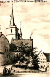 Stadtarchiv Weimar, 60 10-5/6, Blick vom Eisfeld auf den Herderplatz , ohne Datum