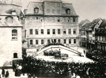 Stadtarchiv Weimar, 60 10-5/6, Blick auf den Herderplatz , 1887