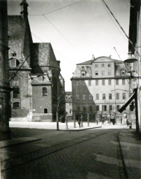 Stadtarchiv Weimar, 60 10-5/6, Blick von der Kaufstraße auf den Herderplatz, um 1900