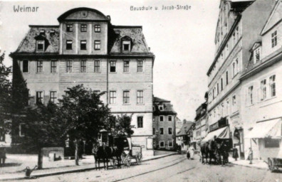 Stadtarchiv Weimar, 60 10-5/6, Blick in die Jakobstraße, um 1910