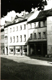 Stadtarchiv Weimar, 60 10-5/6, Blick auf den Herderplatz 3 und 4, 1986