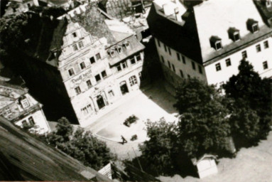 Stadtarchiv Weimar, 60 10-5/6, Blick vom Turm der Herderkirche, nach 1945