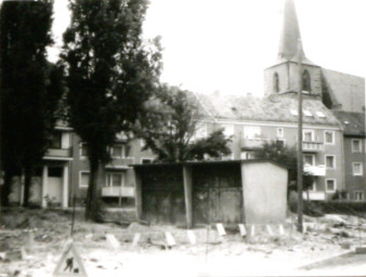 Stadtarchiv Weimar, 60 10-5/7, Blick auf die Rückseite der Häuser Eisfeld , 1980