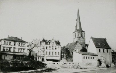 Stadtarchiv Weimar, 60 10-5/7, Blick über die Rittergasse zur Straße Eisfeld, 1980