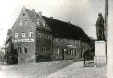 Stadtarchiv Weimar, 60 10-5/7, Blick vom Herderplatz zum Eisfeld 8-10, um 1900