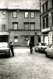 Stadtarchiv Weimar, 60 10-5/7, Blick aus der Karlstraße zum Eisfeld, 1986