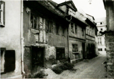 Stadtarchiv Weimar, 60 10-5/7, Blick in die Rosmariengasse , 1980