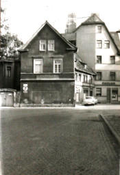 Stadtarchiv Weimar, 60 10-5/8, Blick vom Graben in die Teichgasse, 1980