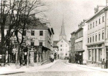 Stadtarchiv Weimar, 60 10-5/9, Blick in die Geleitstraße , um 1895