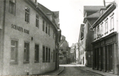 Stadtarchiv Weimar, 60 10-5/9, Blick in die Geleitstraße , um 1930