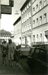 Stadtarchiv Weimar, 60 10-5/9, Blick in die Geleitstraße , um 1960