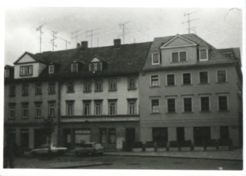 Stadtarchiv Weimar, 60 10-5/9, Blick auf der Geleitstraße 25 und 27, 1987