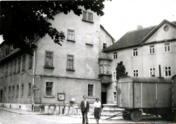 Stadtarchiv Weimar, 60 10-5/9, Blick in die Geleitstraße, 1979