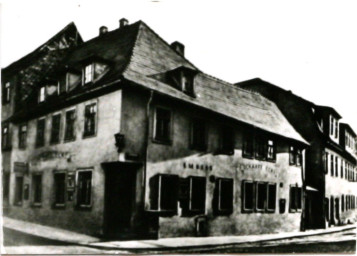 Stadtarchiv Weimar, 60 10-5/9, Blick in die Geleitstraße/Eisfeld (links), ohne Datum