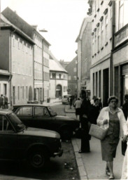 Stadtarchiv Weimar, 60 10-5/9, Blick in die Geleitstraße , 1983