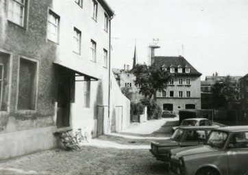 Stadtarchiv Weimar, 60 10-5/9, Blick in die Böttchergasse , 1980