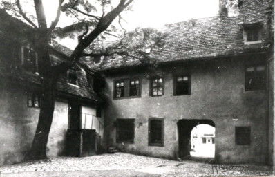 Stadtarchiv Weimar, 60 10-5/9, Blick auf den Innenhof des Wittumspalais, ohne Datum