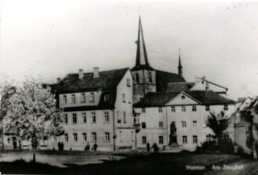 Stadtarchiv Weimar, 60 10-5/9, Blick zur Geleitstraße , 1960