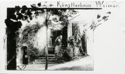 Stadtarchiv Weimar, 60 10-5/9, Zeughof 1-Künstlerheim Weimar, um 1888