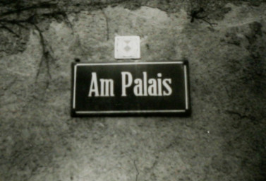 Stadtarchiv Weimar, 60 10-5/9, Straßenschild "Am Palais", ohne Datum