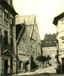 Stadtarchiv Weimar, 60 10-5/9, Blick in die Geleitstraße, 1908