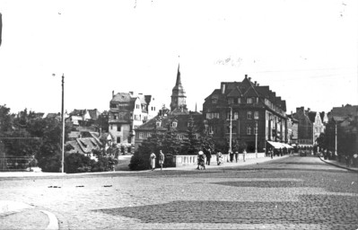 Stadtarchiv Weimar, 60 10-5/22, Blick in die Straße "Am Viadukt" von der Ettersburgerstraße, vor 1936