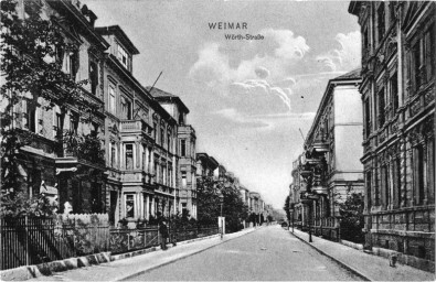 Stadtarchiv Weimar, 65 1/15W, Blick in die Thomas-Müntzer-Straße, um 1900