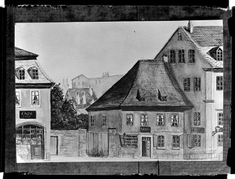 Stadtmuseum Weimar, Eichhorn 675 (K II 059 A), Reproduktion Postkarte heutige Mündung der Puschkinstraße, vor 1890