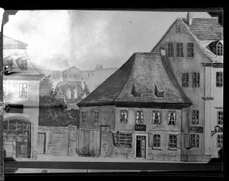 Stadtmuseum Weimar, Eichhorn 676 (K II 059 B), Reproduktion Postkarte heutige Mündung der Puschkinstraße, vor 1890