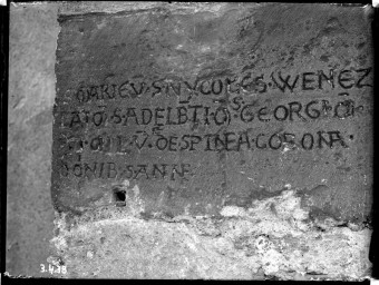 Stadtmuseum Weimar, Eichhorn 823 (K II 110 A), Tafel an der Jakobskirche, 1938