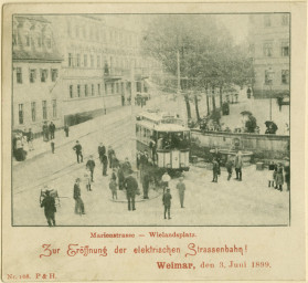 , 60 14 K1-20/3, Wielandplatz, Eröffnung – Straßenbahn    , 1899