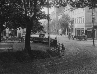 , 60 14 K1-23/2, Wielandplatz mit Schienen                          , um 1930