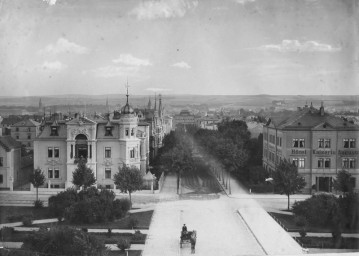 Stephan Liebig, 60 14 K2-361/1, Panoramablick über Weimar vom Bahnhof nach Süden , nach 1880