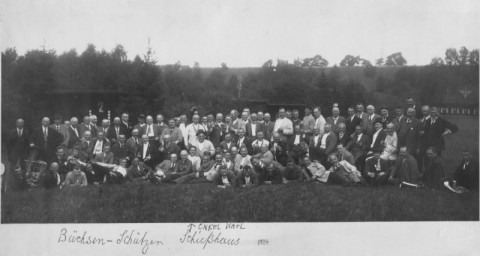 Stephan Liebig, 60 14 K2-368/3, Büchsen-Schützen am Schießhaus, 1924