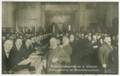 Stephan Liebig, 60 14 K2-375/4, Parlamentarische Fraktionstagung (Nationalversammlung in Weimar), 1919