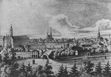 Stephan Liebig, 60 14 K2-383/1, Ansicht Weimar von Osten, wohl 1800