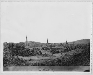 Stephan Liebig, 60 14 K2-383/2, Ansicht Weimar von Osten um 1800, ohne Datum